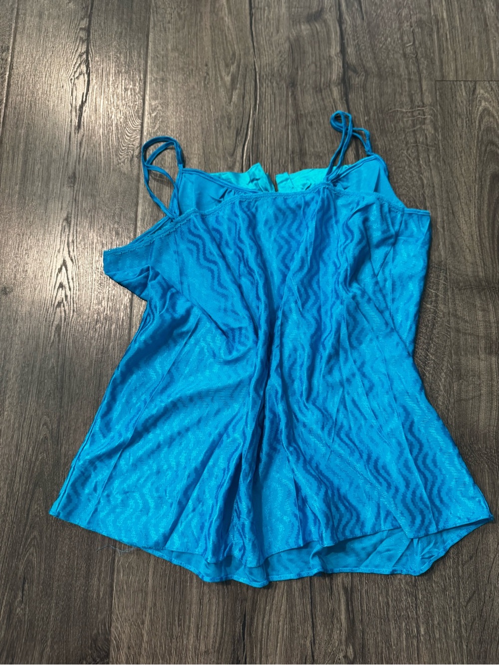 Lady Cameo vintage Y2K Turquoise Blue Women's Spaghetti-Strap Camisole medium - Picture 4 of 6
